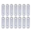 20Pcs Silver 77Mm Stainless Steel Corner Brace Heavy Duty Straight Mending Plate for Furniture DIY Projects Cabinet Window Steel