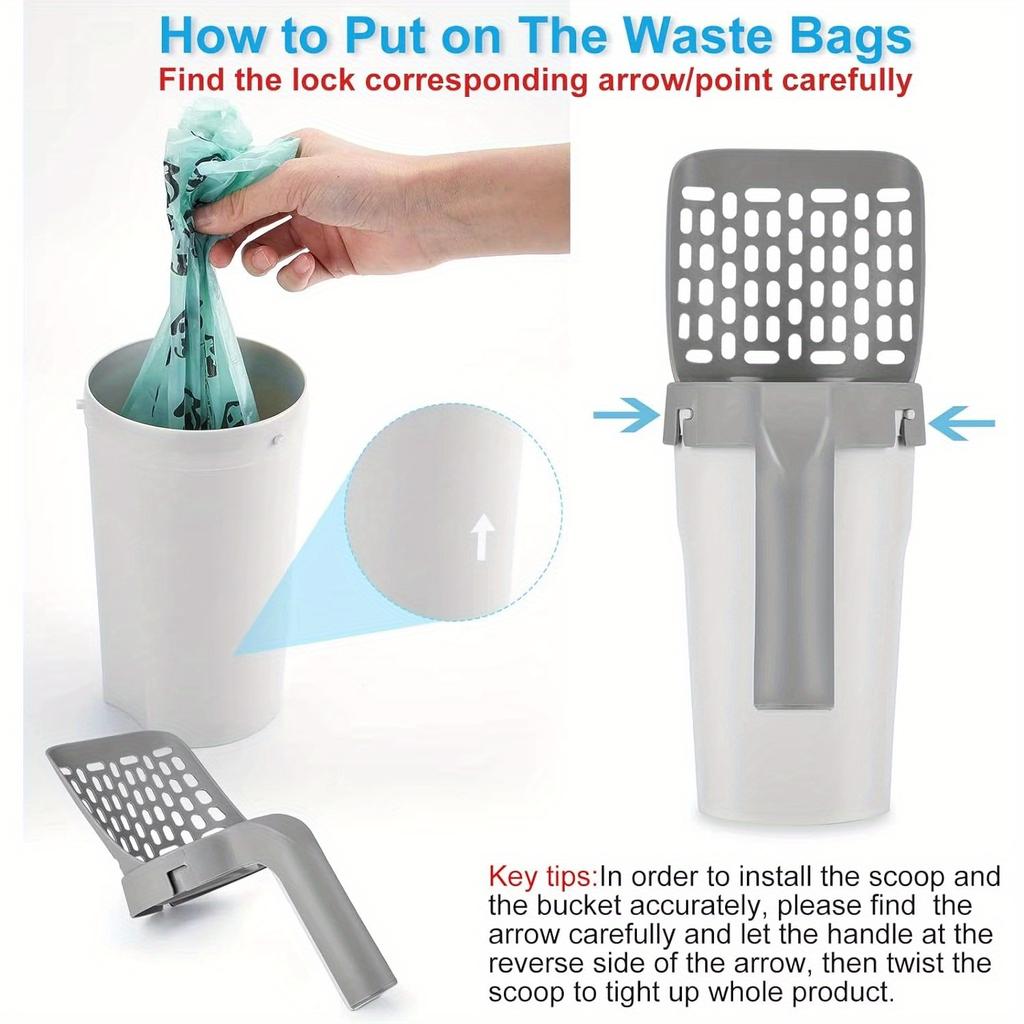 Cat Litter Shovel Detachable Pet Cleaning Supplies Cat Litter Scoop Portable Pet Clean Garbage Picker Pet Products