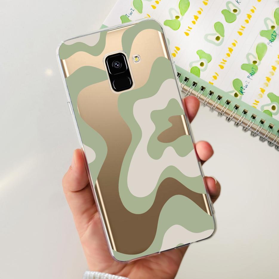 For Samsung Galaxy A8 Plus 2018 Case SM-A730F Luxury Painted Cover Soft Silicone Phone Case For Samsung A8 2018 A530F A8+ Fundas