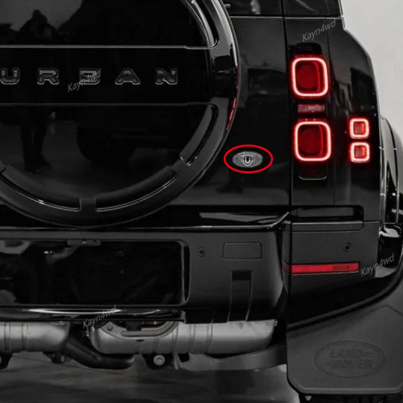 Off Road 4x4 Exterior Accessories 4Pcs Urban Logo Front Grille / Tailgate / Side Window Badge For 2020+ Land g Rover L663 Defender
