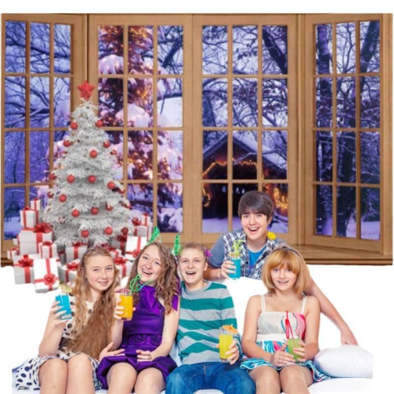 Photo Backdrop Children Christmas Theme Photography Background Poster Seamless