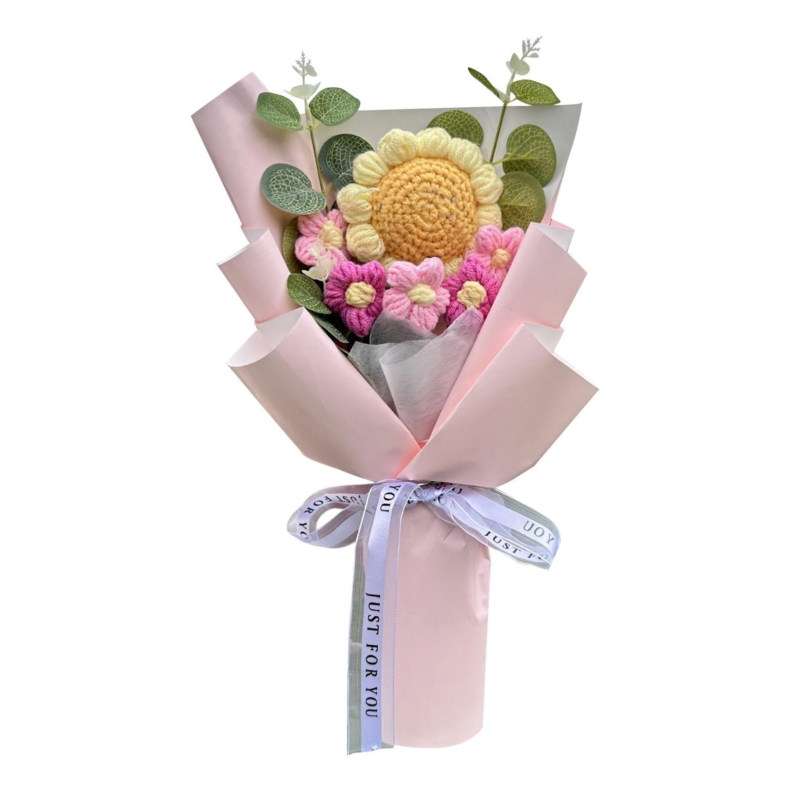

Plush Bouquet Doll, Hand-made Cartoon Plush Bouquet, Artificial Flowers & Plush Toys Birthday Wedding Graduation Valentine s Day Christmas Bouquet One Size рожевий