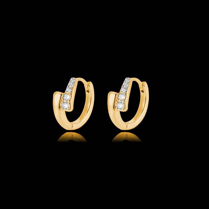Korean Style Geometric Circle Earrings: Elegant, Versatile Ear Jewelry for Women and Students