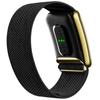Suitable for WHOOP 1.1/Whoop MG Wristband Strap Nylon Woven Elastic Sports Breathable Replacement Strap Gold Metal Frame
