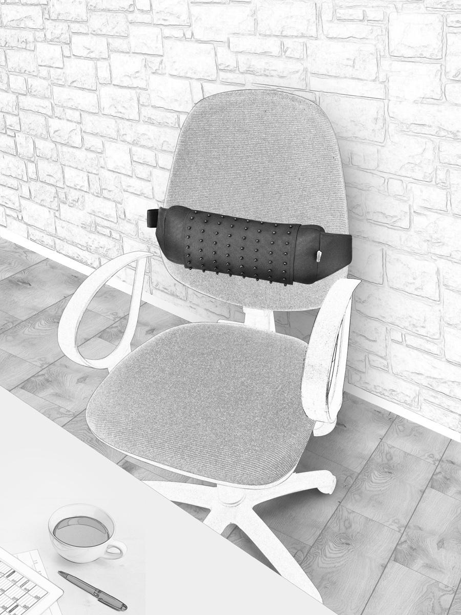 

Подушка під поперек Ekkoseat, з масажною накидкою чорний