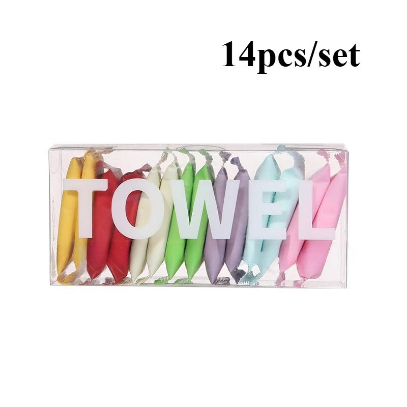 

Портативные спрессованные полотенца-Толстые,Быстросохнущие,Двойного использования влажные и сухие,Идеальны для путешествий, дома и использования на открытом воздухе,Удобный дизайн для переноски