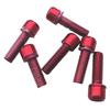 Set of 18Pcs, Cycling Bike Screws M5 x 18 Carbon Steel Bicycle Disc Brake Caliper Bolts (6 6 Gold +