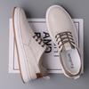 British Style Man Casual Leather Shoes Brand Comfy Flat Designer Sneakers Fashion2025New Outdoor Minimalist Walking Oxford Shoes