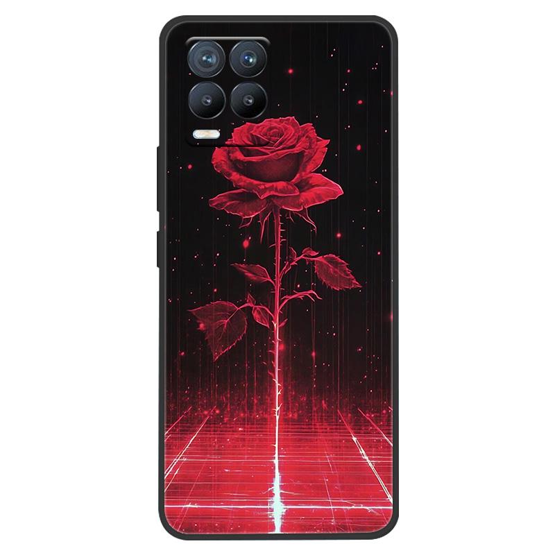 Funda para Realme 8 Pintura de Mármol Suave Mate Silicona Trasera para Realme 8 Pro 8i Realme8 4G RMX3085 Carcasa Completa para Teléfono Linda