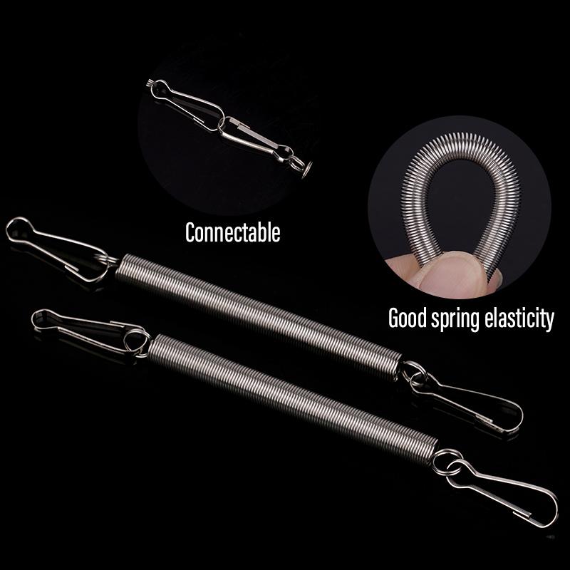 5/10pcs Pet Rabbit Cage Replacement Springs  3.1 Inch with 2 Clips Fastening Water Bottle for Rabbit Hamster