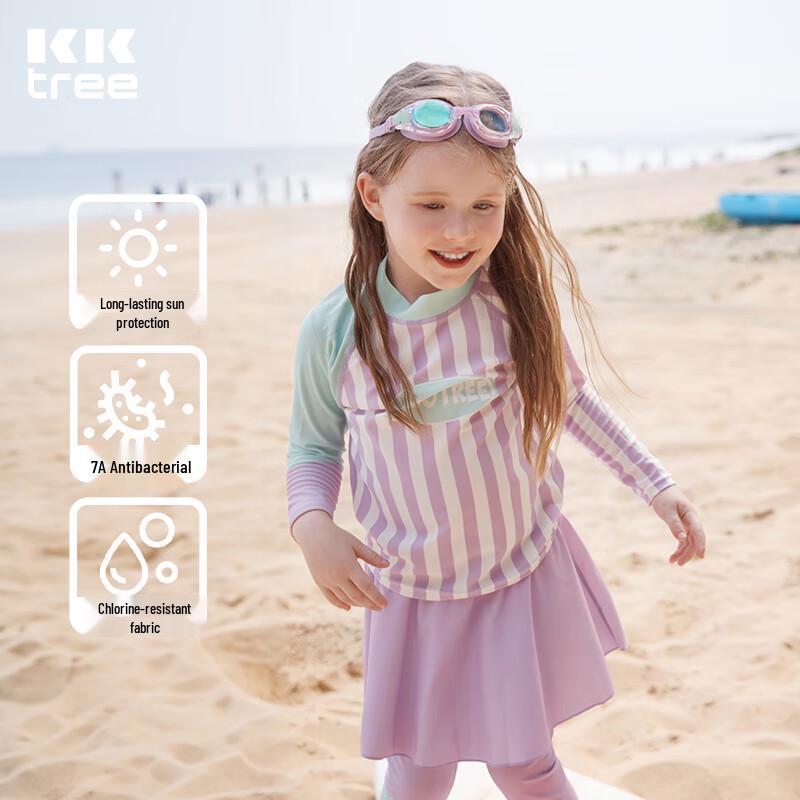 Kocotreekk Kids Long Sleeve UV Protection Split Swimsuit 130