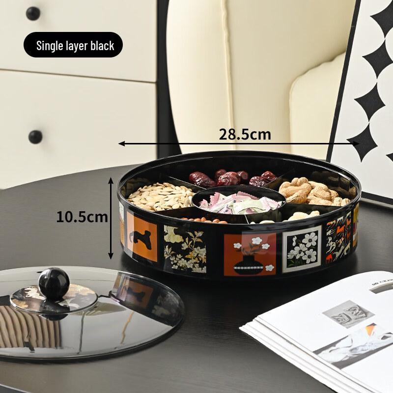 Luxury Rotating Sealed Snack & Dried Fruit Serving Plate