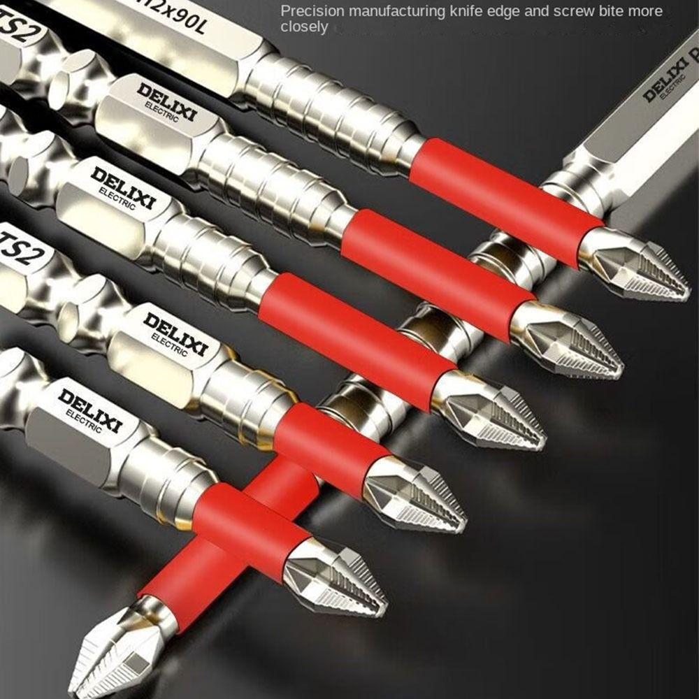 6/10/20pcs S2 Zinc Zinc Alloy Steel Magnetic Batch Head Magnetic Impact Drill Bit  Electric Drill