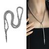 Luxurious Adjustable Length Necklace Long Sweater Chain Imitation Pearls Beaded Choker Trendy Women's Accessories