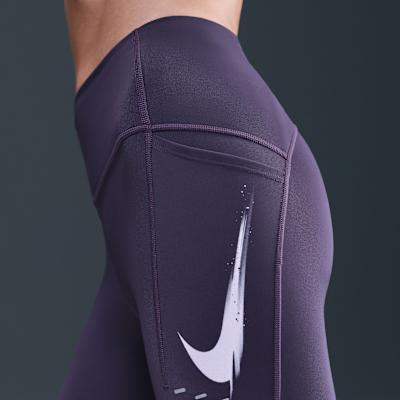 Pantalones de Mujer Nike Pantalones Deportivos Mujer Morado Negro Moderado
