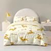 Cartoon Giraffe Printing Bedding Set Dinosaur Zoo Pattern Duvet Cover With Pillowcase for Kids Teens Bedroom Decor
