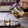 600ml One Tough Tea Filtering High Borosilicate Glass Teapot Lazy Household Brewing Tea Kettle Kung Fu Teaware Set