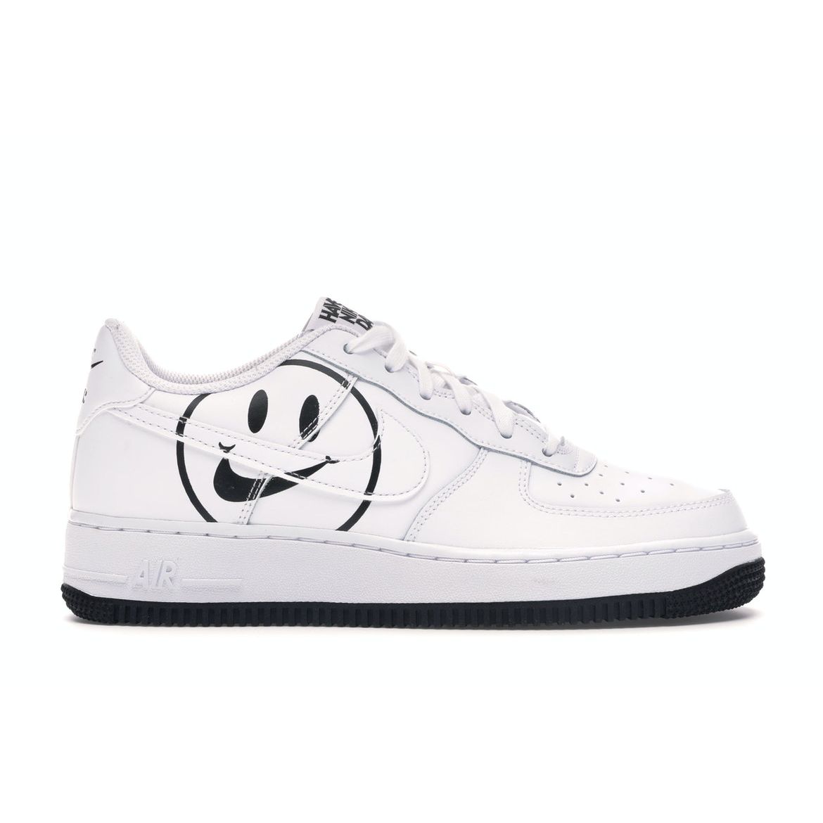 

Air Force 1 Low GS Have A Nike Day - Белые детские кроссовки Черно-белые AV0742-100