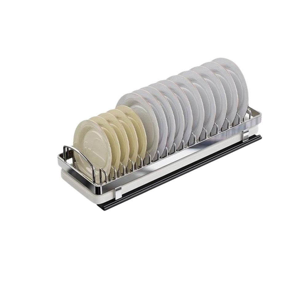 Large Pull-out Dish Rack Drawer Type Dish Drainer Storage Rack Durable Cabinets Organizer  Kitchen