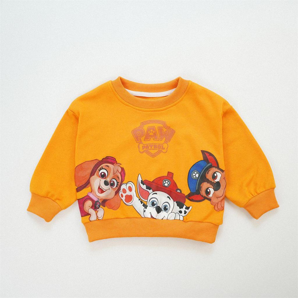 Autumn 2025 Kids Cute Cartoon Sweatshirt: Long-Sleeved Baby Top for Boys and Girls