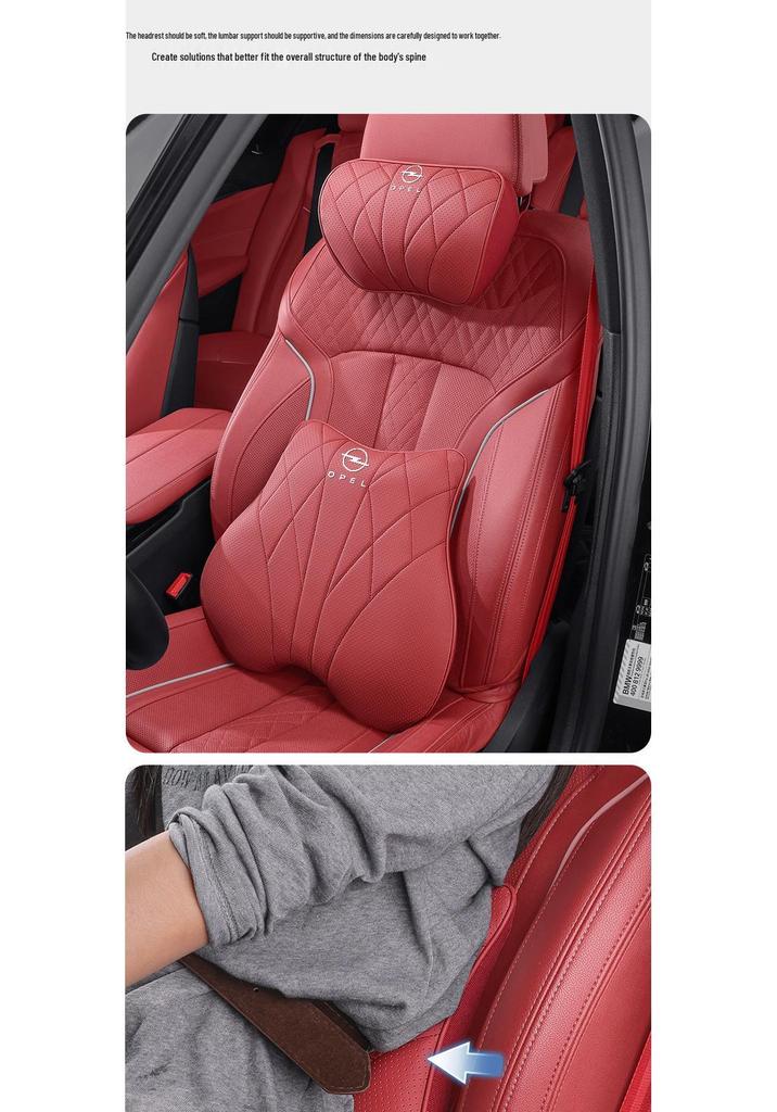 Opel Car Headrest Memory Foam Neck Pillow for Astra, Insignia, Vivaro, Zafira, Antara