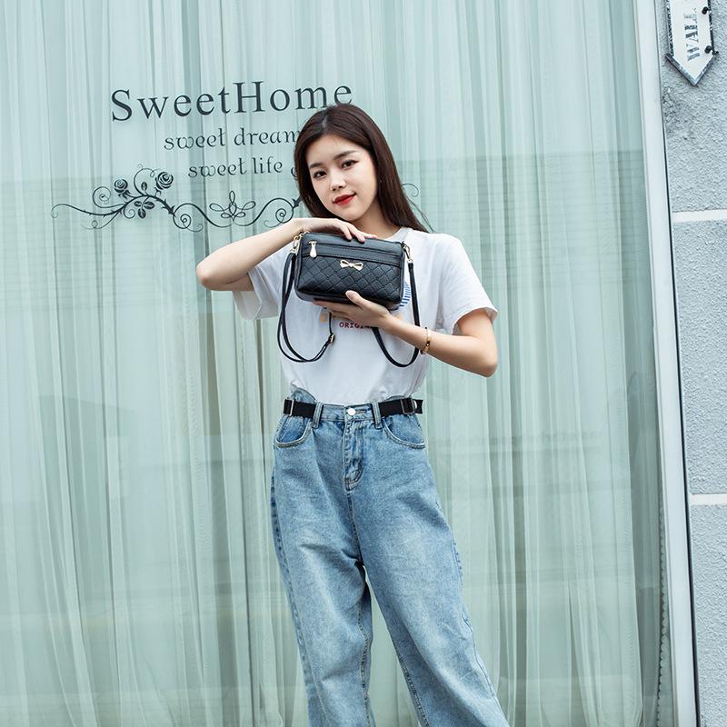 

Осіння ретро м яка шкіряна сумка через плече - Елегантний маленький квадратний дизайн для жінок середнього віку