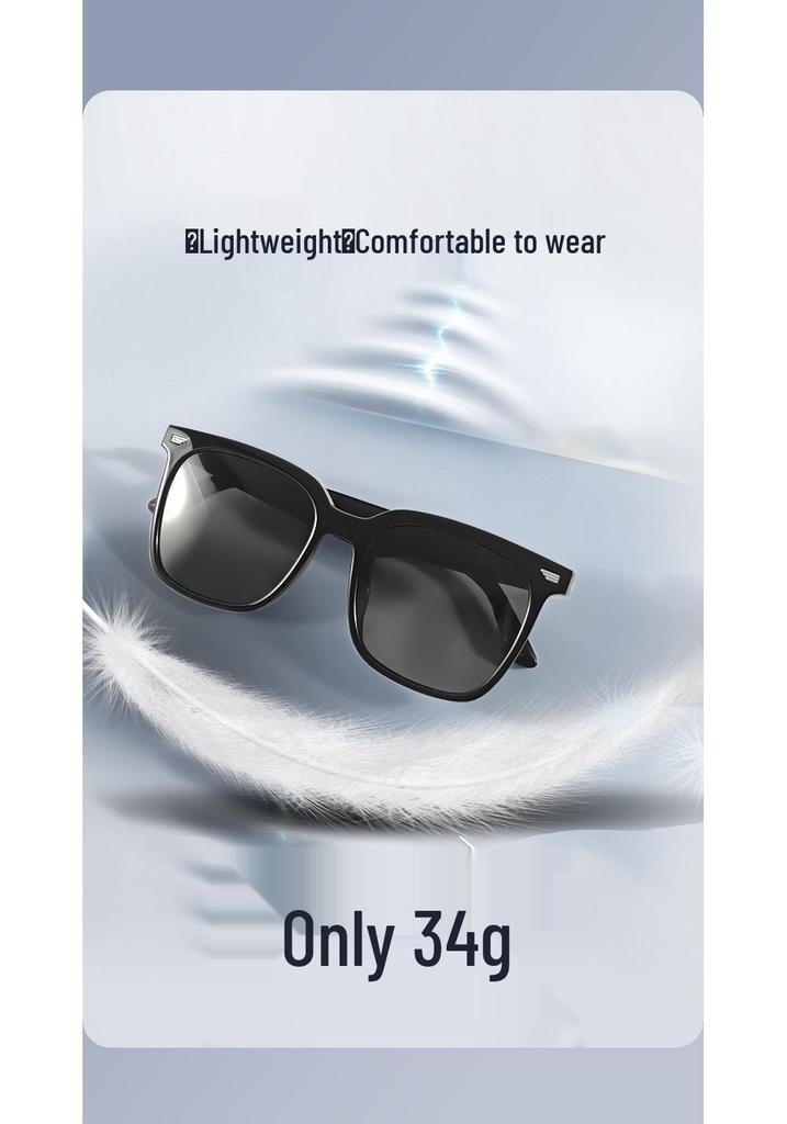 GS01 Smart Bluetooth Glasses: Music, Calls, Navigation, UV Protection, Polarized, Comfortable
