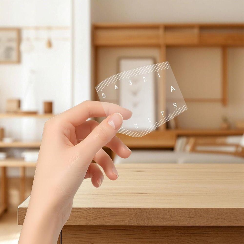 5Pcs Transparent Eyebrow Mapping Ruler Flexible Rulers Instant Brow Shaper  Beginners