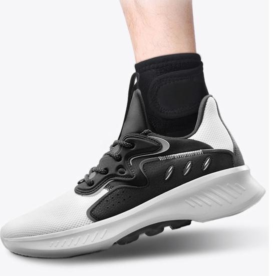 1Pc Ankle Brace Sweat Absorption Adjustable Anti-slip Polyester Running Elastic Compression Ankle Sleeve Sports Accessory