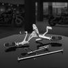 Forward Foot Controls with Floorboards | Cruiser, Black, Front