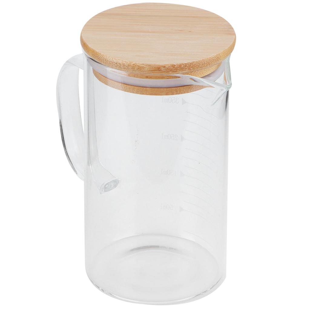 Borosilicate Glass Measuring Cup with Lid HeatResistant Mug for Hotel Restaurant Home(500ml )