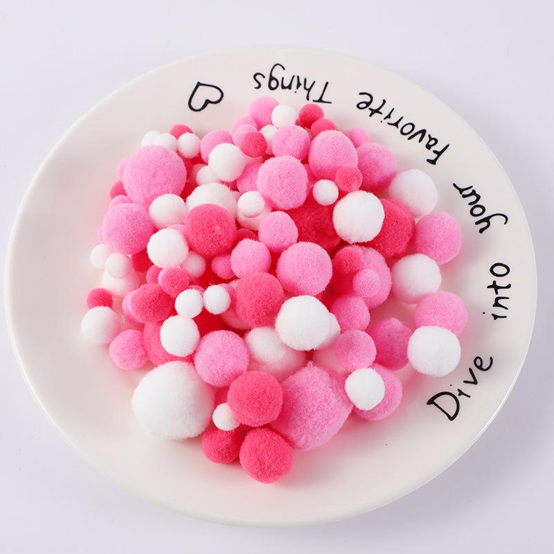 130Pcslot Pompom 1015202530Mm Fluffy Fuzz Pom Poms Balls Mixed Pompoms For Diy Crafts Wedding Decor Kid Toy Sewing Supplies