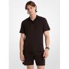 Waffle Knit Polo Shirt Ot652qgkx11 Black