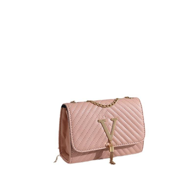 

Летняя сумка женская сумка через плечо модная женская сумка для поездок на работу маленькая квадратная сумка с цепочкой из бриллиантов розовый