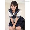 A&TCollection Women's Period High School Uniform 2 Short Sleeve Sailor Uniform, Navy Blue and White, Size M, Cosplay Costume