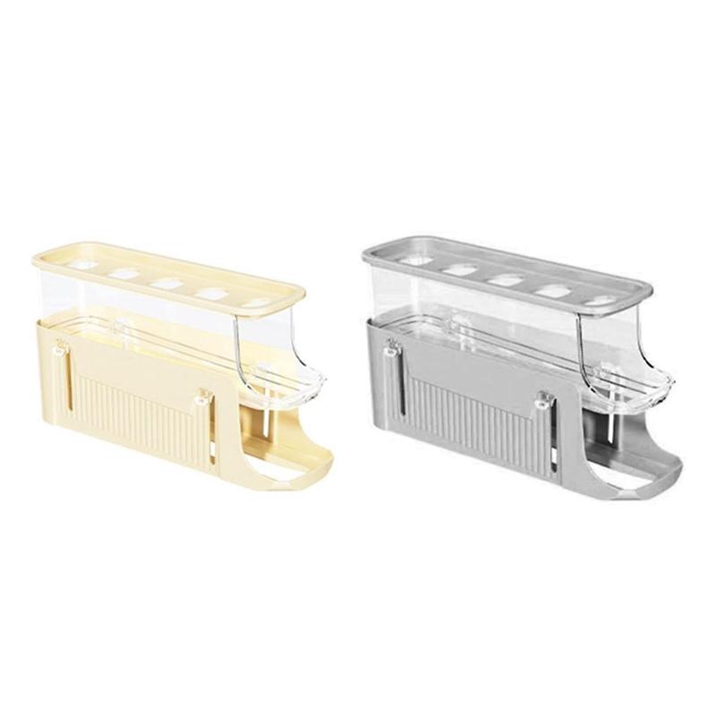 

2PCS Egg Storage Trays For Refrigerator Egg Dispenser For Refrigerator 3 Tiers Space-Saving Egg Dispenser Holder Durable