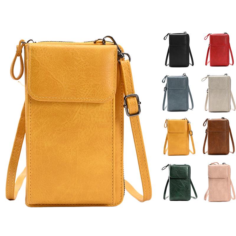 2024 Bestseller Retro Dámská Peněženka & Crossbody Taška na Mobil