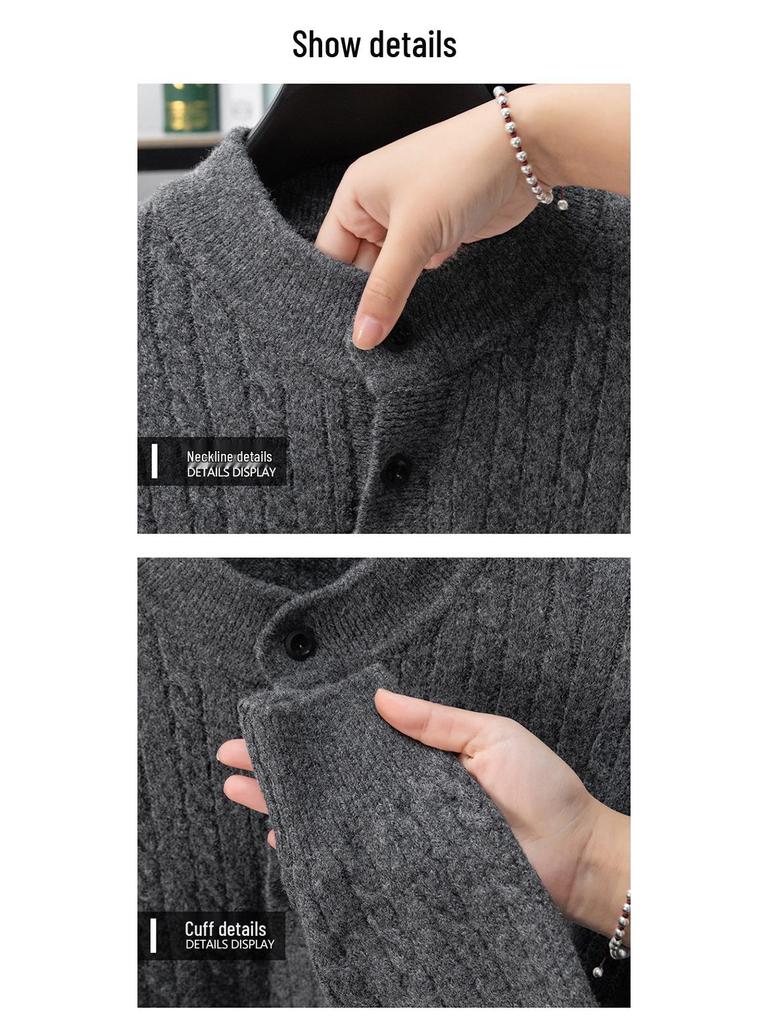 Men's 2026 Round Neck Loose Knitwear Casual Pullover Top
