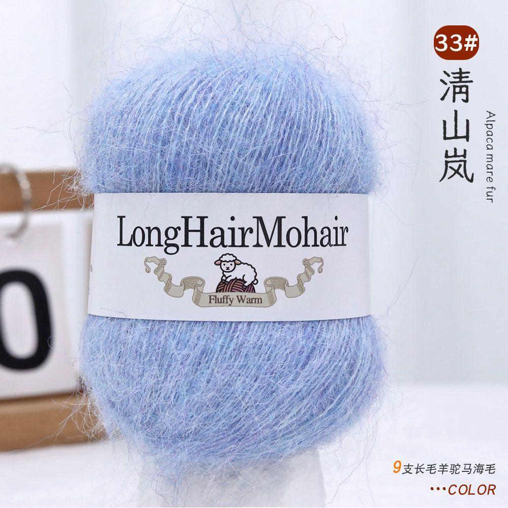 4 pièces/100g/set Fil Mohair Alpaga Pulls Tricotés Main Chapeaux Écharpes Châles Gants Chaussettes DIY Fil Doux Confortable Respectueux de la Peau