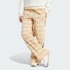 Adidas Originale Bequeme Lockere Plüsch Karierte Freizeit Hose Damen Hose Phantom-Beige IX1055
