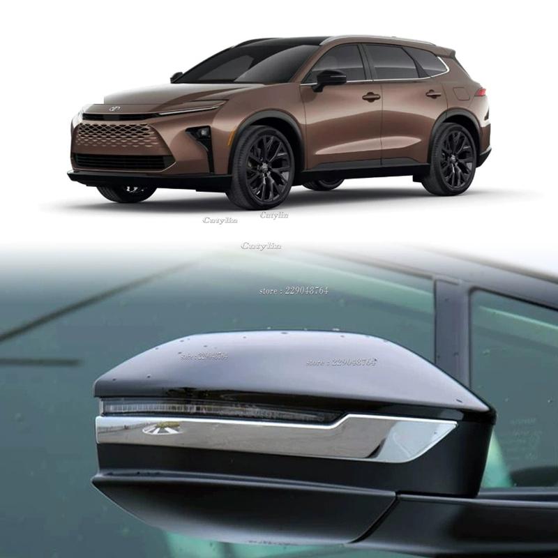For Toyota Crown Signia Estate 2025 2026 ABS Chrome Car Rearview Mirror Strip Cover Trim Cap Garnish Molding Car Styling