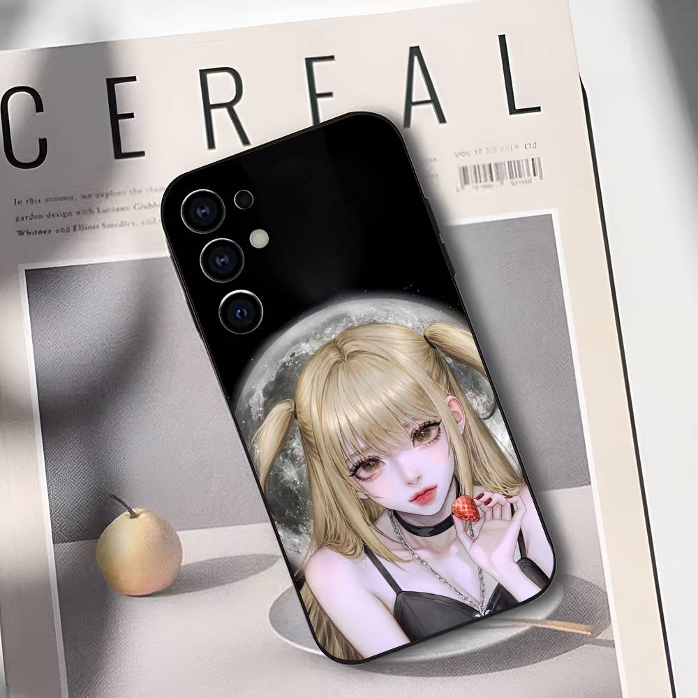 

Чехол для телефона M-Misa D-DEATH N-NOTE A-Amane для Samsung S25, S24, S21, S22, S23, S30, Ultra, S20, Plus, Fe, Lite, Мягкий черный чехол Samsung S24ULTRA