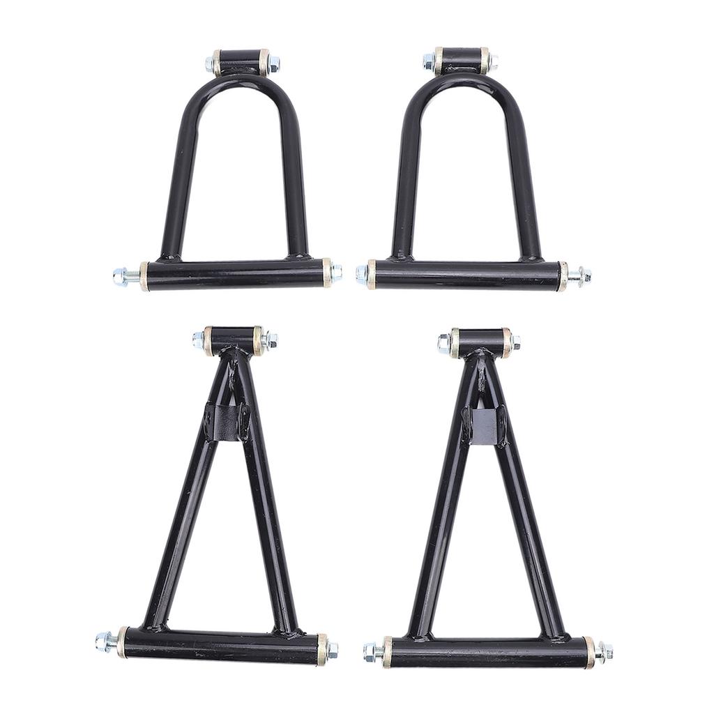 7inch Front Suspension Upper Lower Swing Arm Kit Reduce Vibration Noise High Strength Metal for Go Kart Quad Bike