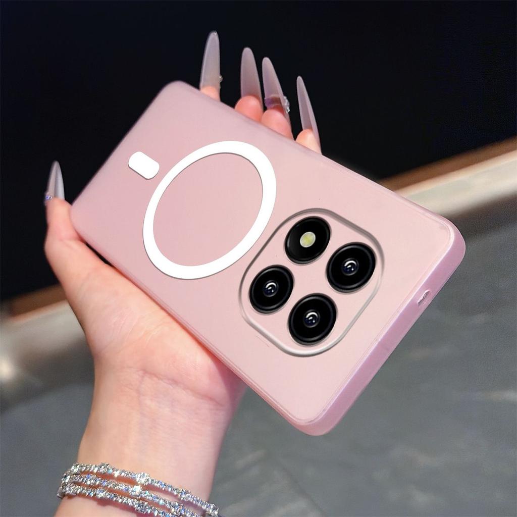 Frosted Semi Clear Magnetic Phone Case for Xiaomi Redmi Note 14 Pro+,14 Pro 5G Pro 4G,POCO X7 5G Soft TPU Shockproof Cover