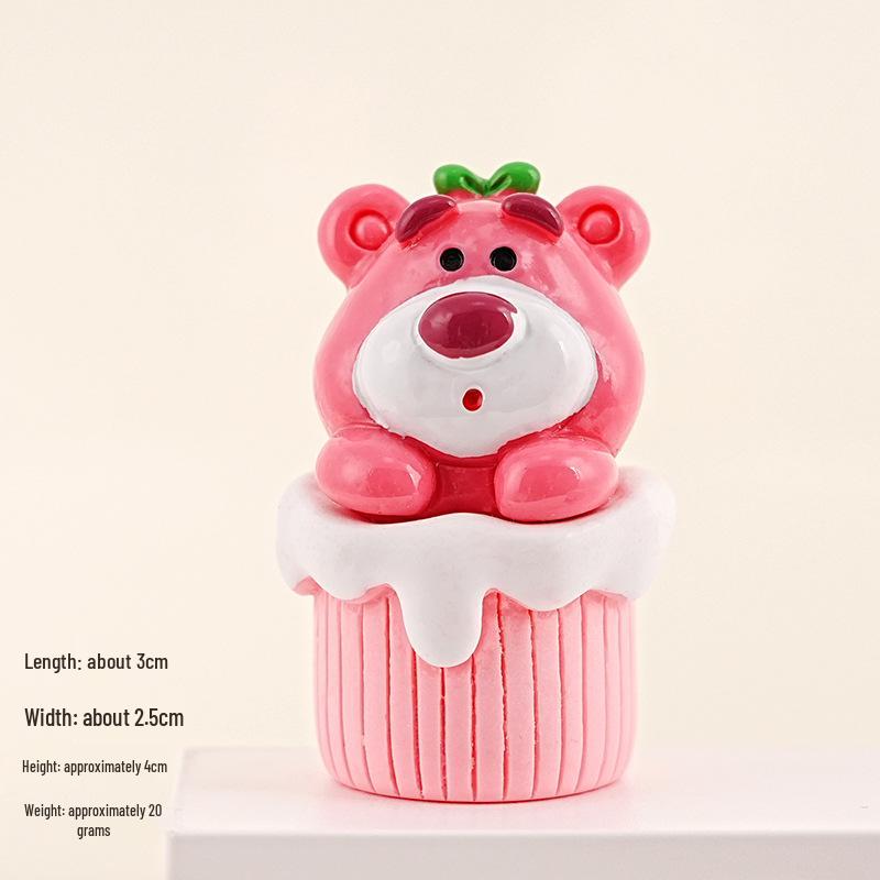 

Creative Lotso Bear Resin Ornament for Home & Office Decor