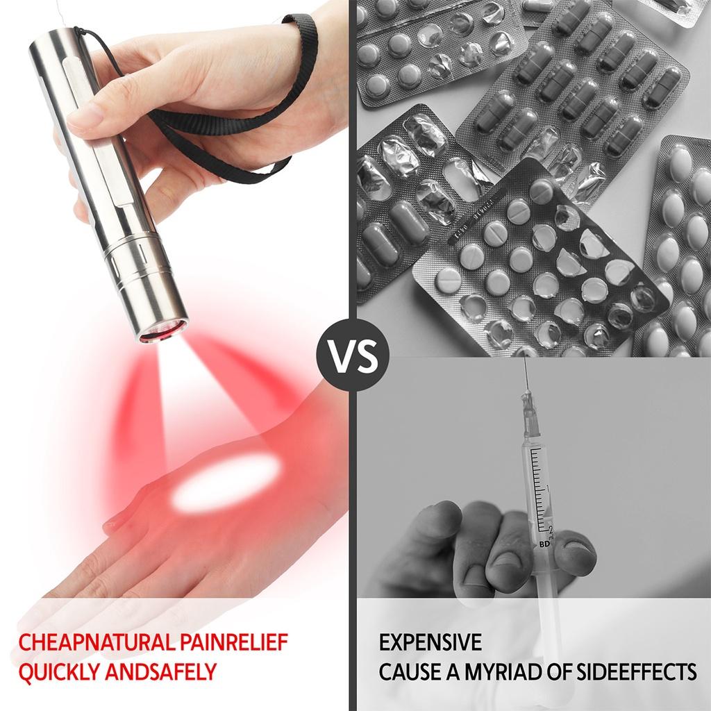 Lampada Terapeutica Torcia Terapeutica 9W Portatile Dolore Articolare LED Infrarosso Vicino Portatile Lampada a Luce Rossa