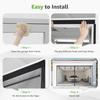 Garage Screen Doors for 2-Car Garage Fiberglass Heavy Duty Magnetic Door Screen Hands-Free with 6 Roll Up Straps for Outdoor