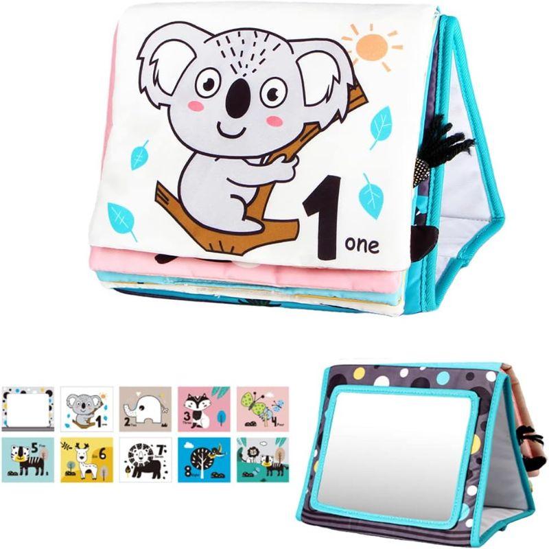 Toys Toys Toys Baby Cloth Book Sensory High Contrast Newborn Crib Black and White Development Mirror Tummy Time Montessori