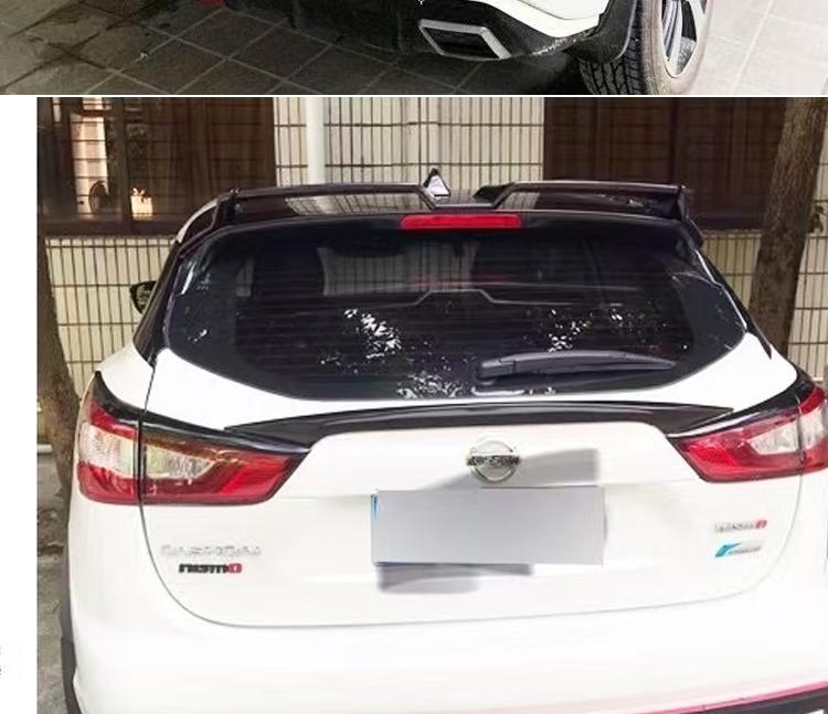 Nissan Qashqai Rear Spoiler Modification: No-Drill Painted Diffuser & Stabilizer Wing.