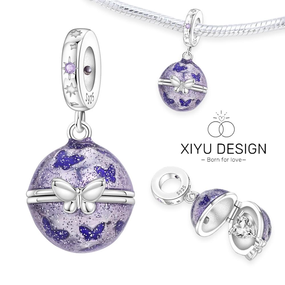 925 Silver Cute Kitten Lucky Cat Charm Can Be Opened Bead Pendant Fit Original Bracelet DIY Women Jewelry Gifts